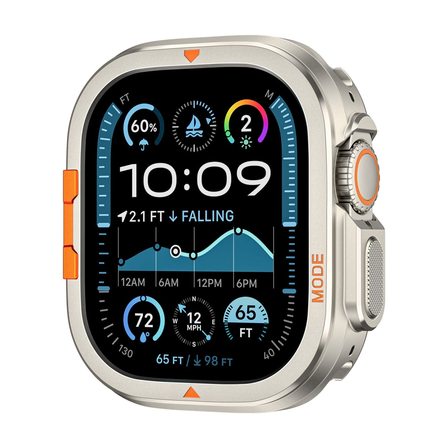 Apple Watch Zinc Alloy Electroplated Protective Case