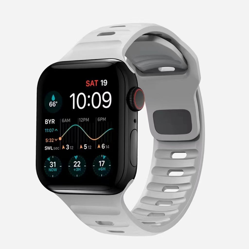 Silicone Reverse-buckle Watch Band