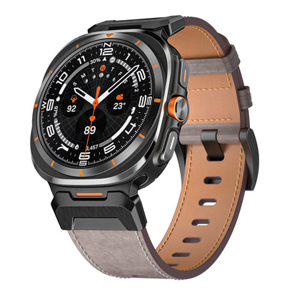 Tactical Leather Band For Galaxy Watch 7 Ultra/8 Ultra