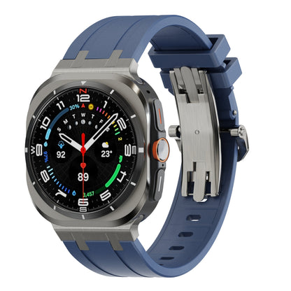Luxury AP Butterfly Buckle Silicone Band For Galaxy Watch 7 Ultra/8 Ultra