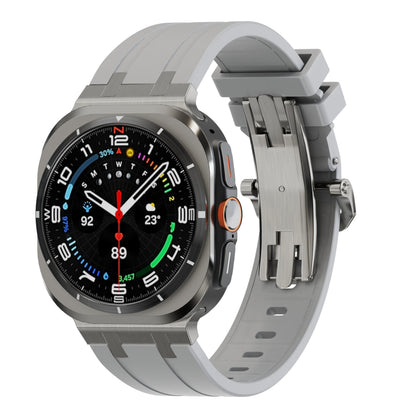 Luxury AP Butterfly Buckle Silicone Band For Galaxy Watch 7 Ultra/8 Ultra
