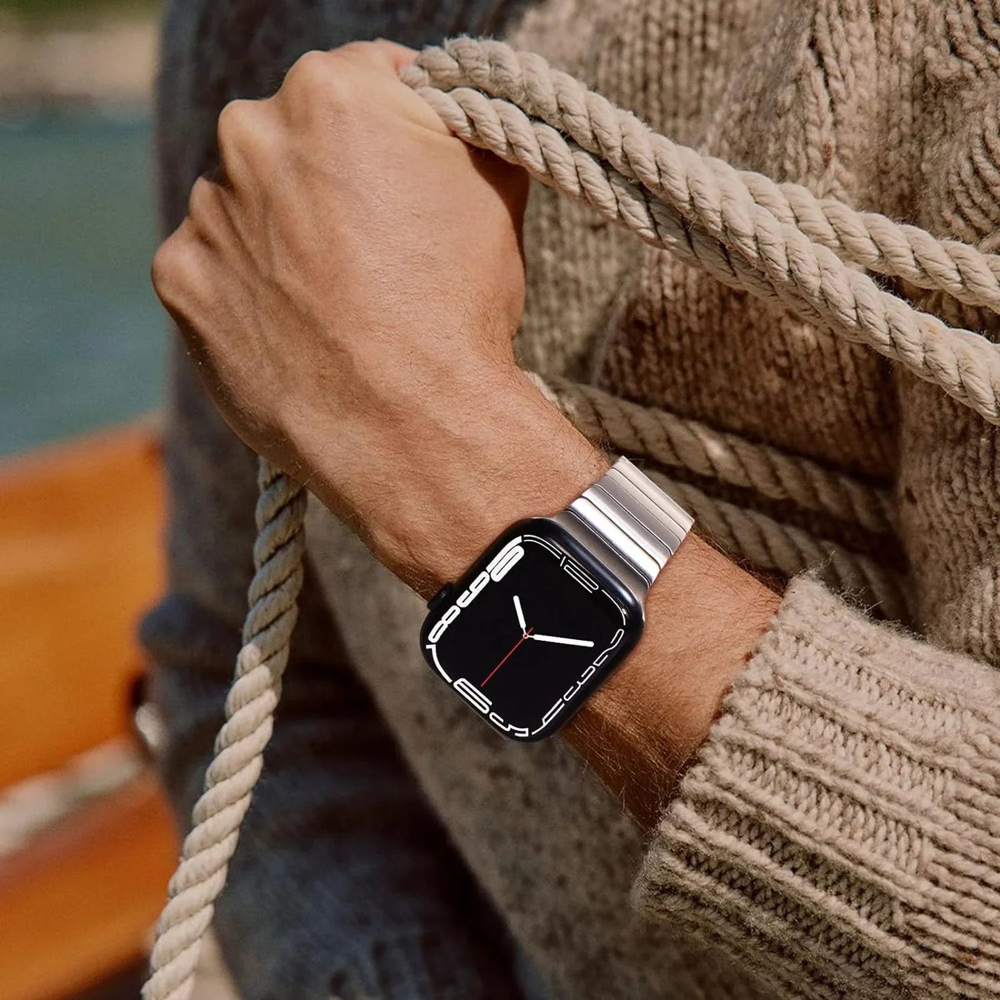 Stainless Steel Metal Watchband For Apple Watch T03