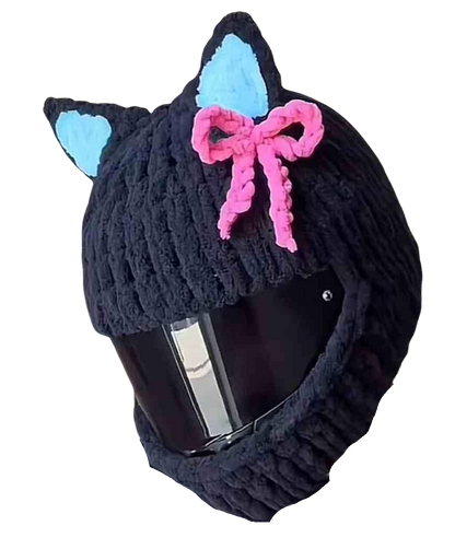 Handmade Knitted Cartoon Cover for Motorcycle Helmet
