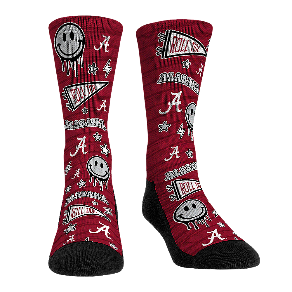Alabama Crimson Tide - Smiley Stickers