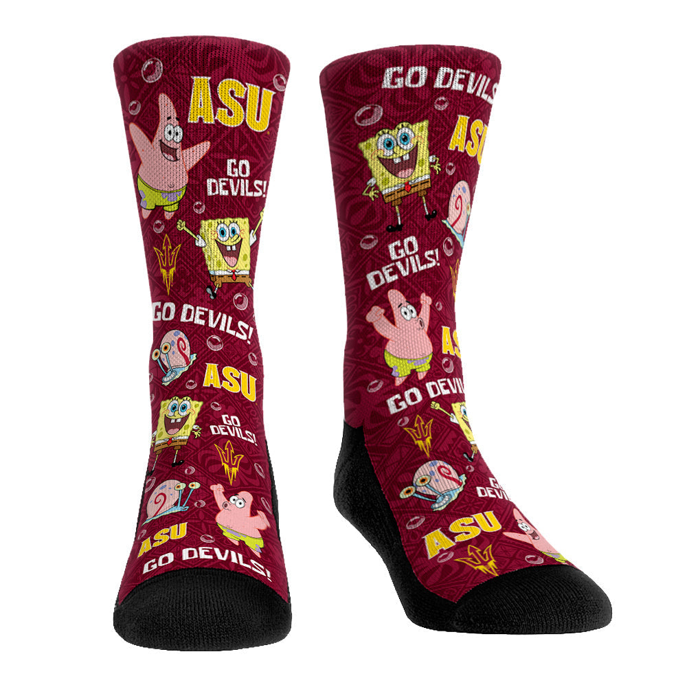 Arizona State Sun Devils - SpongeBob SquarePants Characters All-Over