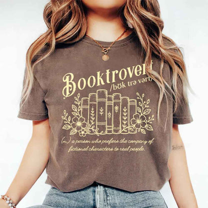 Booktrovert Comfort Colors Shirt - Book Lover Tee