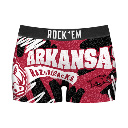 Women's Boy Shorts - Arkansas Razorbacks - Team Blast