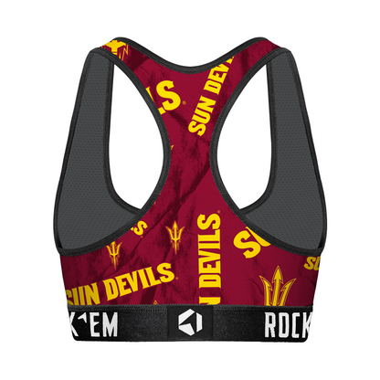 Women's Sports Bra - Arizona State Sun Devils - Logo All-Over