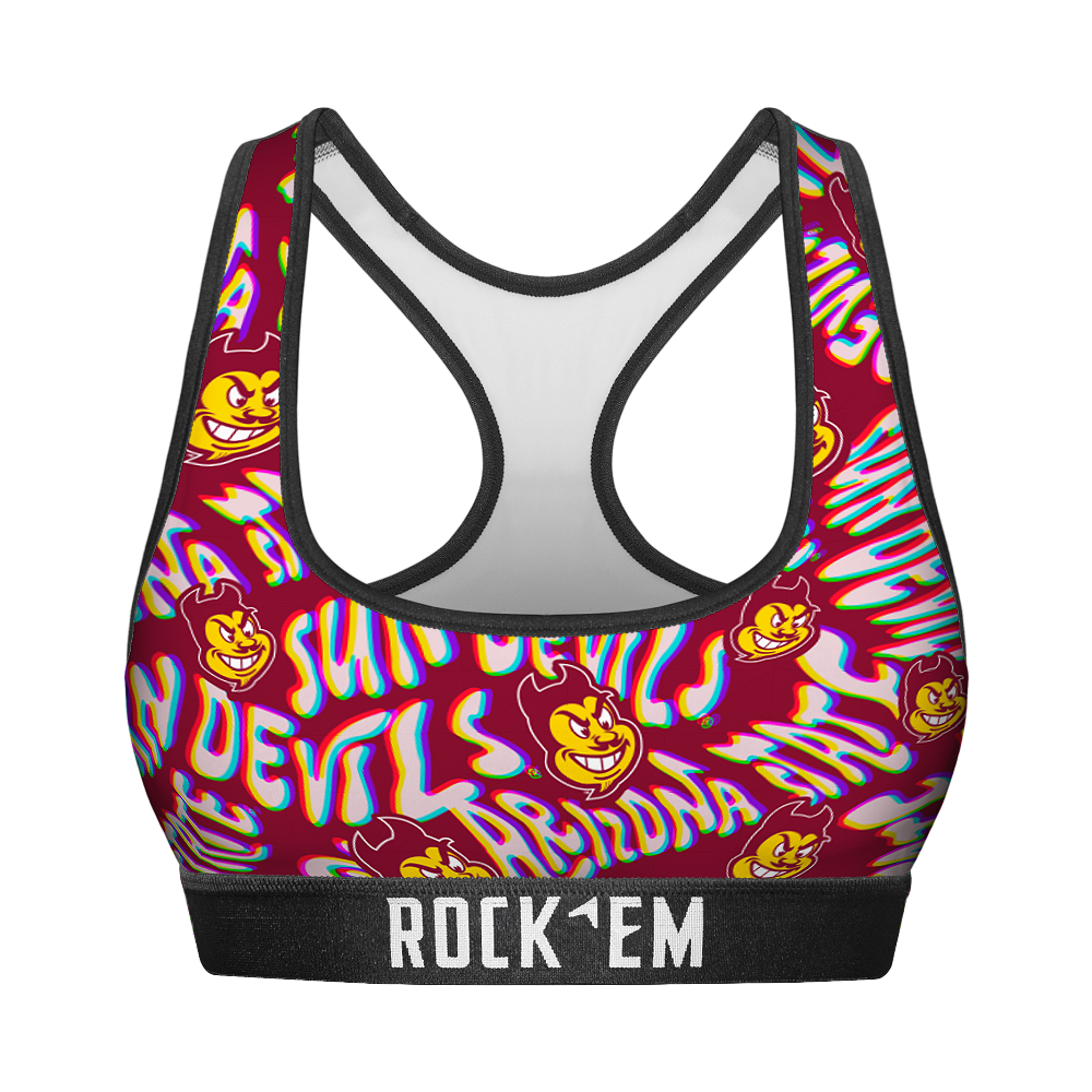 Women's Sports Bra - Arizona State Sun Devils - Twisted Wordmark