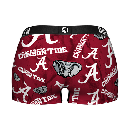 Women's Boy Shorts - Alabama Crimson Tide - Logo All-Over