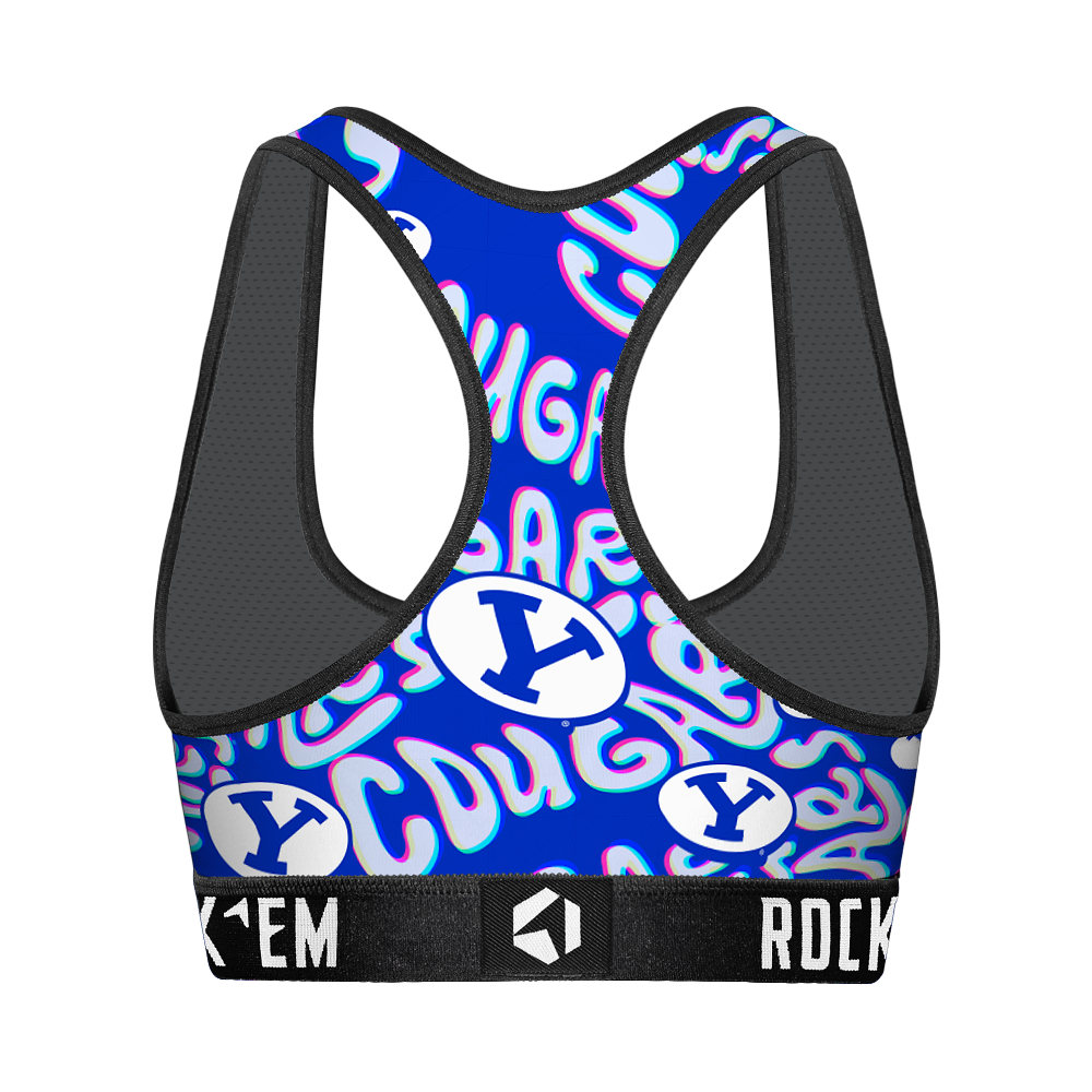 Women's Sports Bra - BYU Cougars - Twisted Wordmark