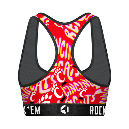 Women's Sports Bra - Cincinnati Bearcats - Twisted Wordmark