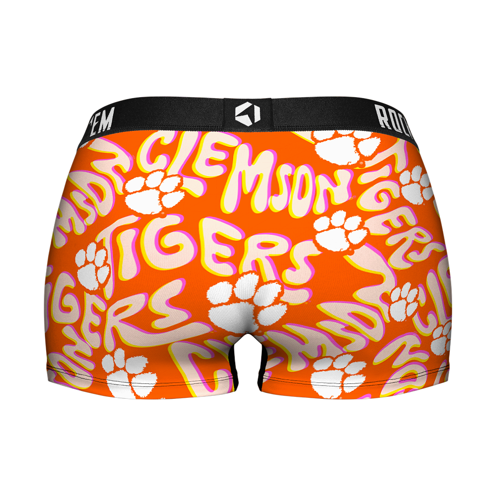 Women's Boy Shorts - Clemson Tigers - Twisted Wordmark