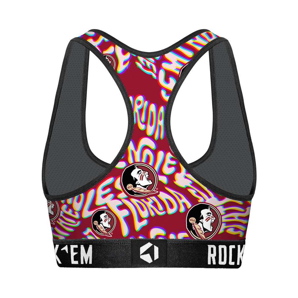 Women's Sports Bra - Florida State Seminoles - Twisted Wordmark