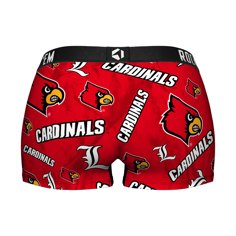 Women's Boy Shorts - Louisville Cardinals - Logo All-Over