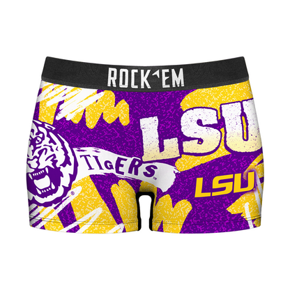 Women's Boy Shorts - LSU Tigers - Team Blast