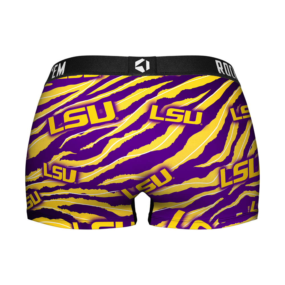 Women's Boy Shorts - LSU Tigers - Tiger Stripes