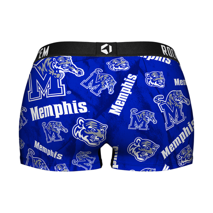 Women's Boy Shorts - Memphis Tigers - Logo All-Over