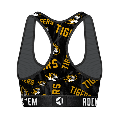 Women's Sports Bra - Missouri Tigers - Logo All-Over