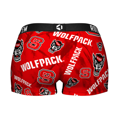 Women's Boy Shorts - NC State Wolfpack - Logo All-Over