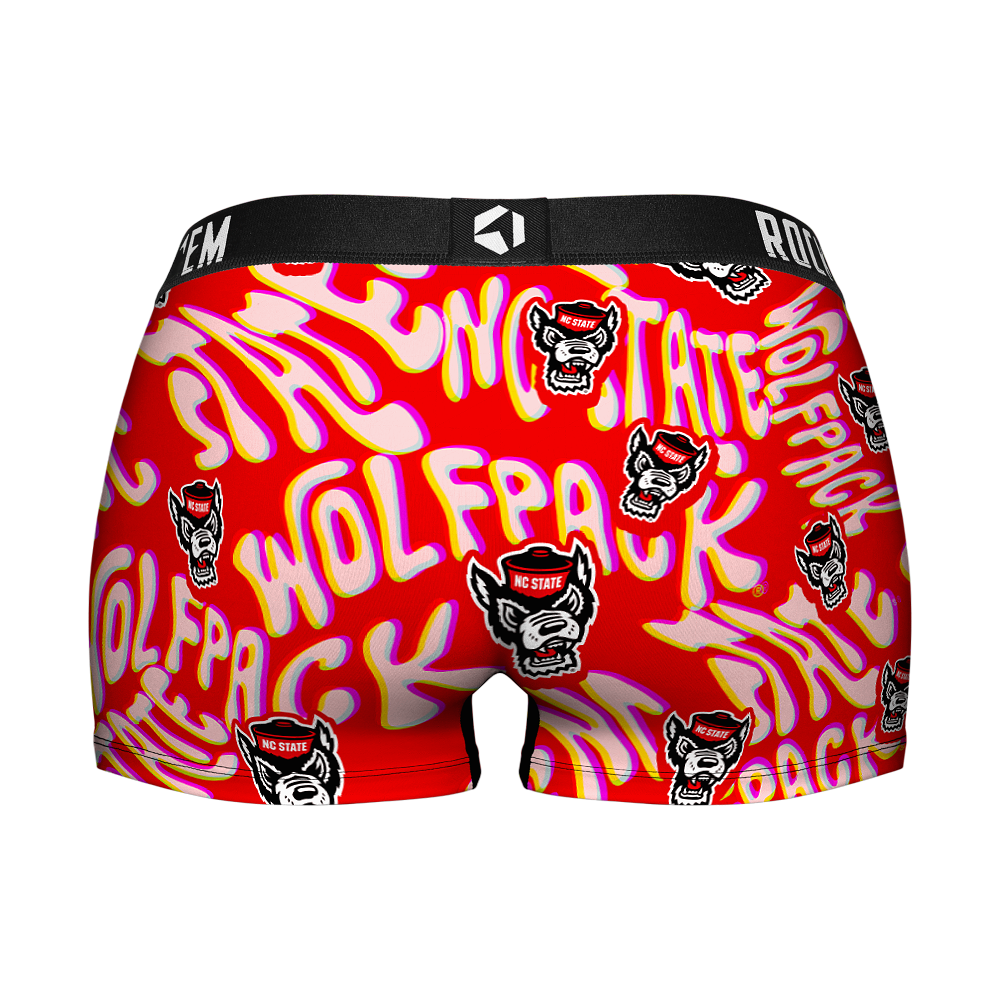 Women's Boy Shorts - NC State Wolfpack - Twisted Wordmark