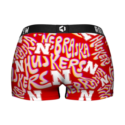 Women's Boy Shorts - Nebraska Huskers - Twisted Wordmark