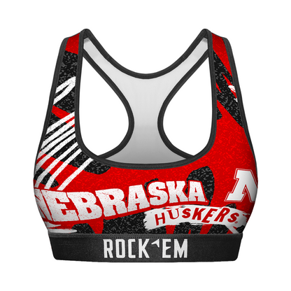 Women's Sports Bra - Nebraska Huskers - Team Blast