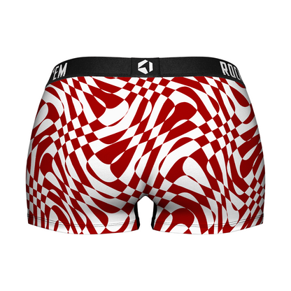 Women's Boy Shorts - Oklahoma Sooners - Wavy Checkers