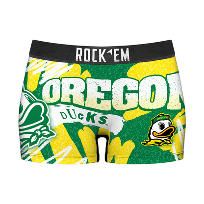 Women's Boy Shorts - Oregon Ducks - Team Blast