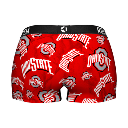 Women's Boy Shorts - Ohio State Buckeyes - Logo All-Over