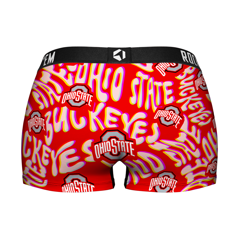 Women's Boy Shorts - Ohio State Buckeyes - Twisted Wordmark