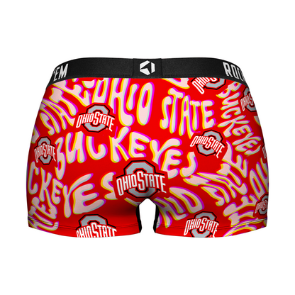 Women's Boy Shorts - Ohio State Buckeyes - Twisted Wordmark