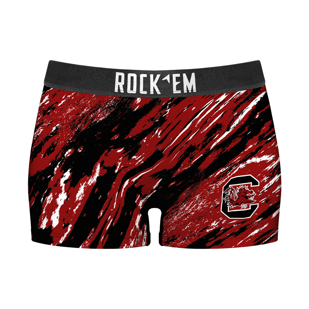 Women's Boy Shorts - South Carolina Gamecocks - Retro Paint