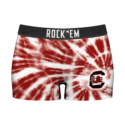 Women's Boy Shorts - South Carolina Gamecocks - Team Tie Dye