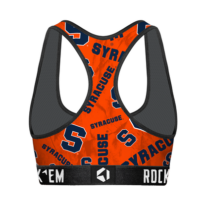 Women's Sports Bra - Syracuse Orange - Logo All-Over