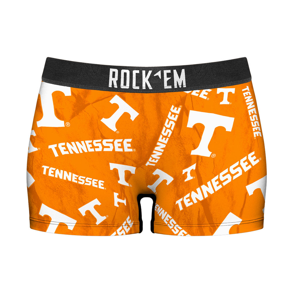 Women's Boy Shorts - Tennessee Volunteers - Logo All-Over