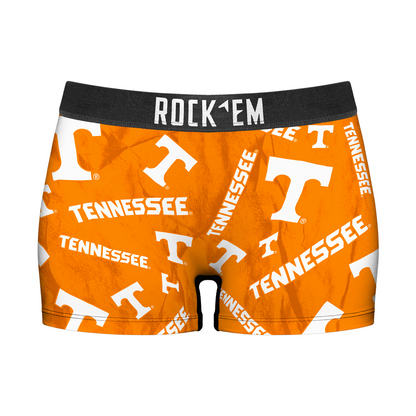 Women's Boy Shorts - Tennessee Volunteers - Logo All-Over