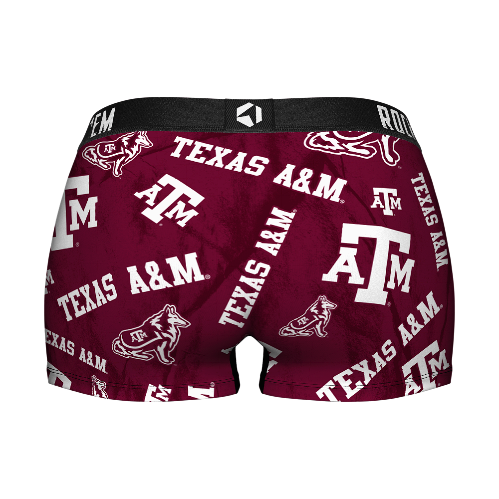 Women's Boy Shorts - Texas A&M Aggies - Logo All-Over