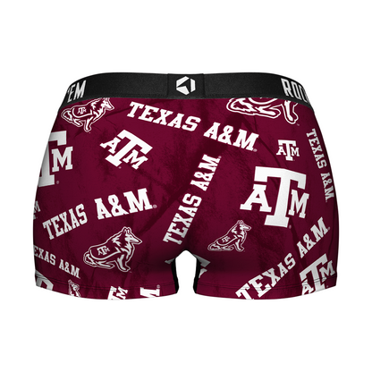 Women's Boy Shorts - Texas A&M Aggies - Logo All-Over