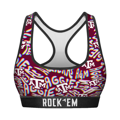 Women's Sports Bra - Texas A&M Aggies - Twisted Wordmark