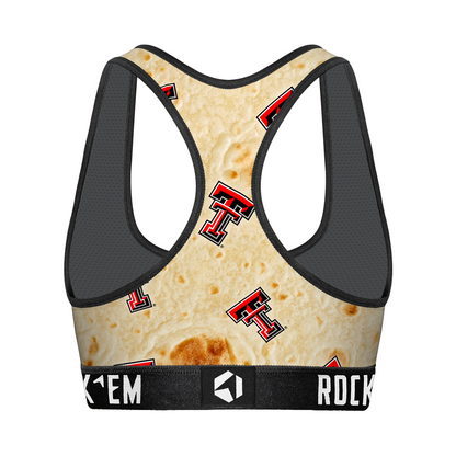 Women's Sports Bra - Texas Tech Red Raiders - Full Tortilla