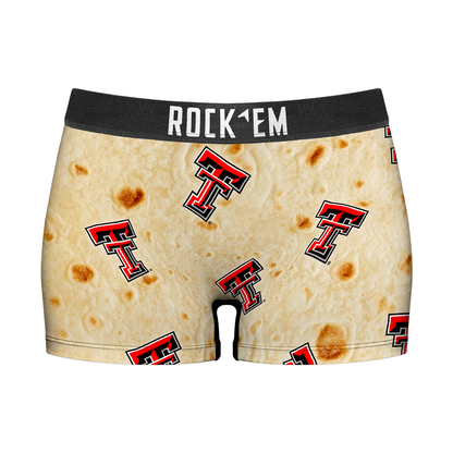 Women's Boy Shorts - Texas Tech Red Raiders - Full Tortilla