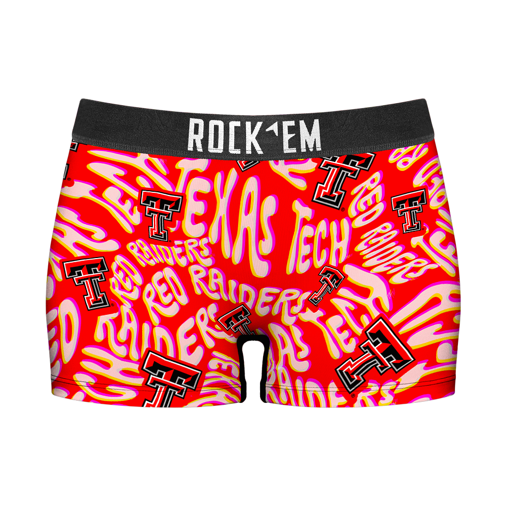 Women's Boy Shorts - Texas Tech Red Raiders - Twisted Wordmark