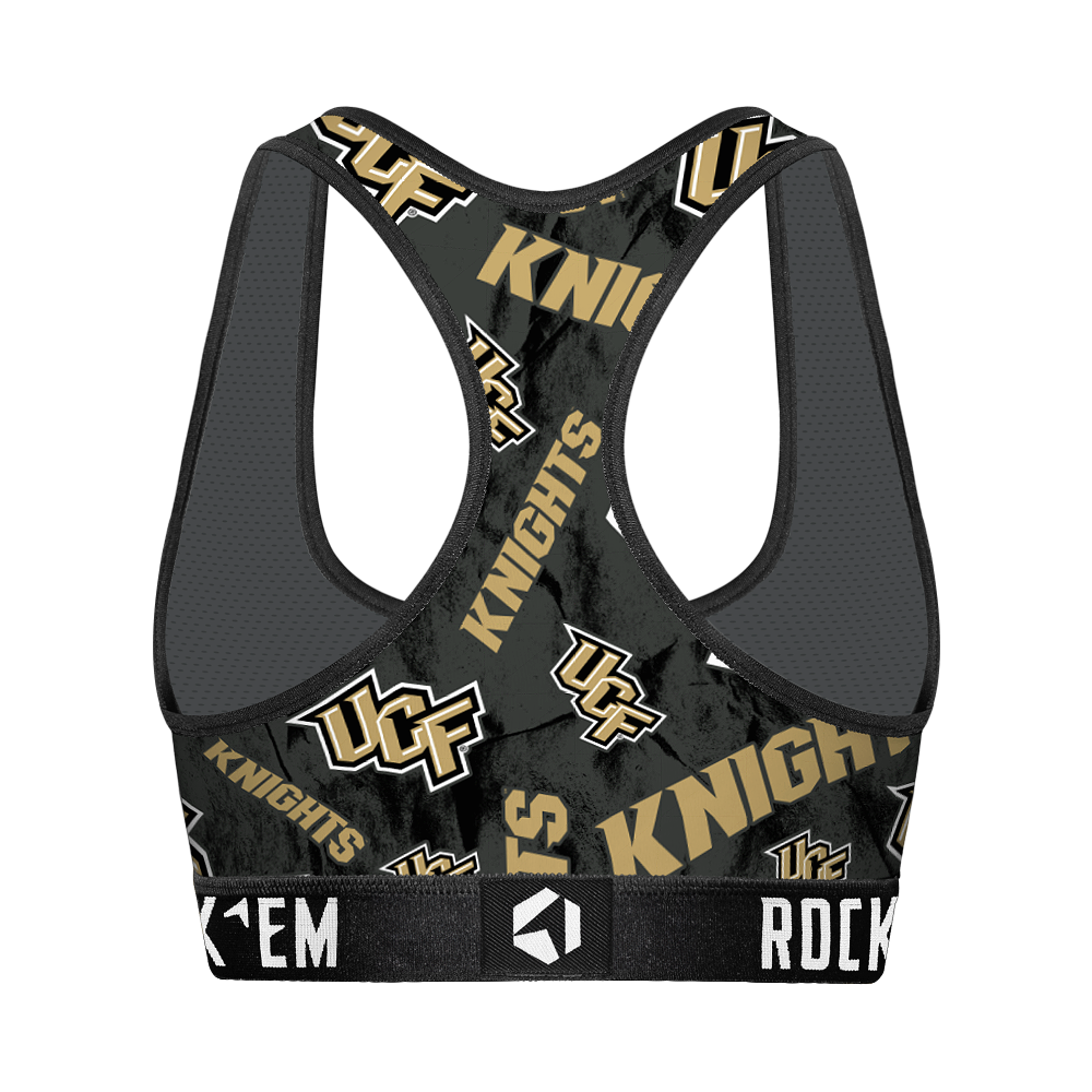 Women's Sports Bra - UCF Knights - Logo All-Over
