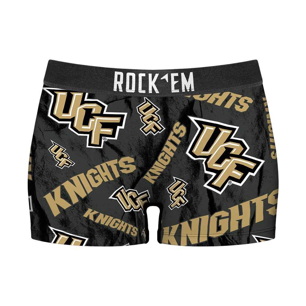 Women's Boy Shorts - UCF Knights - Logo All-Over
