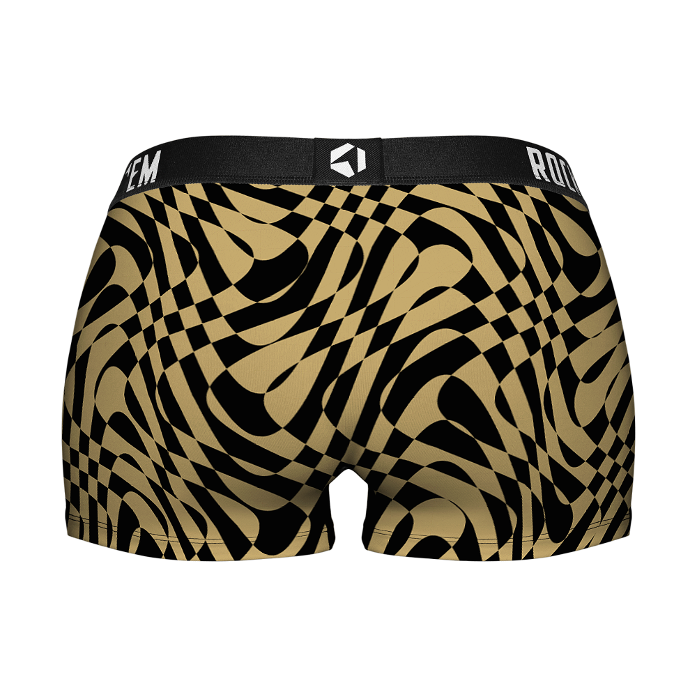 Women's Boy Shorts - UCF Knights - Wavy Checkers