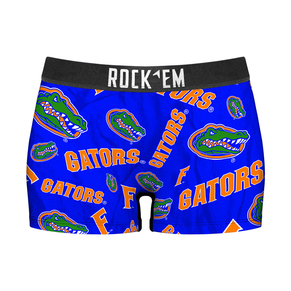 Women's Boy Shorts - Florida Gators - Logo All-Over