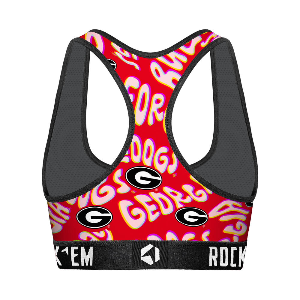 Women's Sports Bra - Georgia Bulldogs - Twisted Wordmark