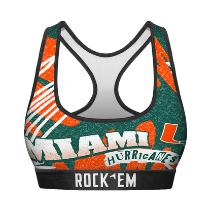 Women's Sports Bra - Miami Hurricanes - Team Blast