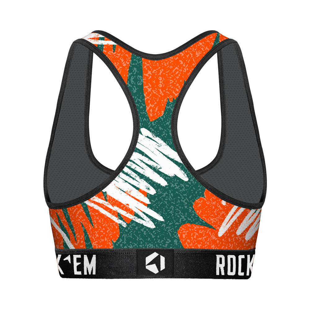 Women's Sports Bra - Miami Hurricanes - Team Blast